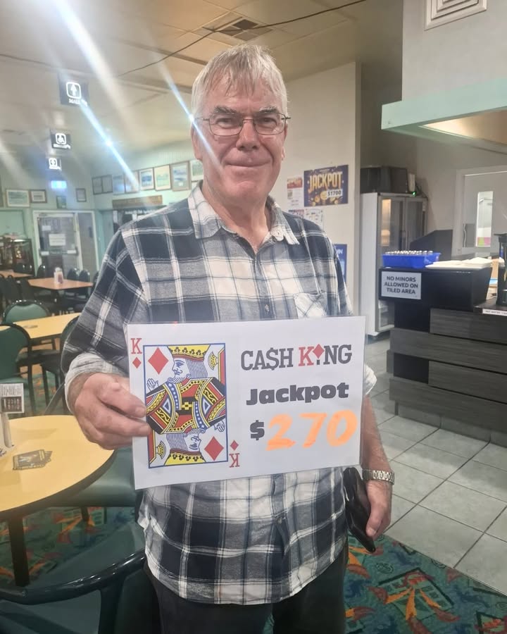 Featured image for “Cash King Jackpot Reaches $270 at Club Bombala”