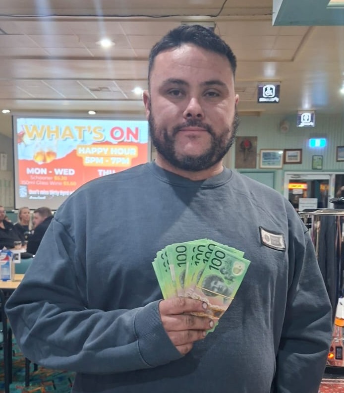 Featured image for “Will Brown Wins $3,900 Members Draw at Club Bombala”