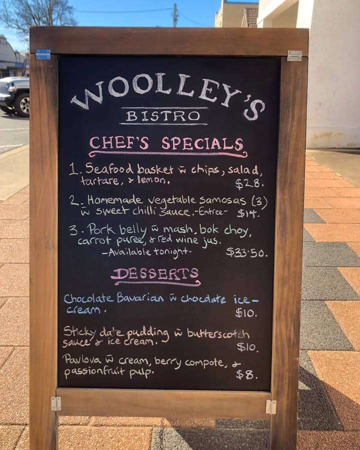 Featured image for “Woolley’s Bistro Chef’s Specials Featuring the Seafood Basket”
